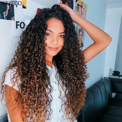 Extensões de cabelo Sintético Extensões de Cabelo Sintético Crochet 18 Polegadas – Ondas Boho Ombre Encaracoladas Estilo Praia | Loja dos Cabelos
