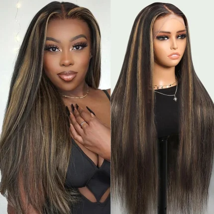 Perucas Peruca de Cabelo Humano Reta com Renda Frontal HD 13×4/13×6 – Densidade 180%-200%, 40-46 Polegadas, Para Mulheres, Uso Diário | Loja dos Cabelos