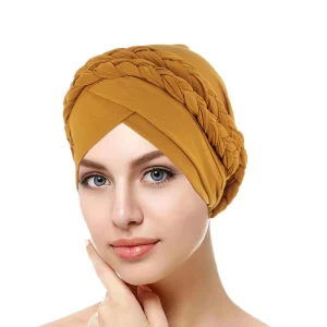 Bolsas e acessórios Turbante de Tranças Artesanal Feminino Estilo Boho para Queda de Cabelo e Uso Muçulmano | Loja dos Cabelos