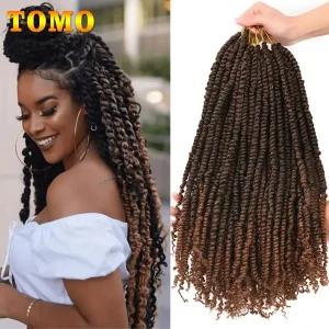 Extensões de cabelo Sintético Extensões Sintéticas para Trança Crochê Tomo Paixão – 12, 18 e 24″, Pré-Loop, Cores Preto e Marrom Ombre | Loja dos Cabelos
