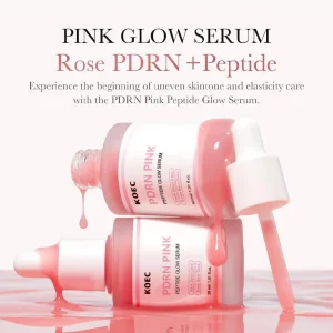 Cosméticos e outros produtos de beleza Soro Facial de Peptídeo PDRN Rosa 30ml – Iluminação, Uniformização da Pele e Elasticidade | Loja dos Cabelos