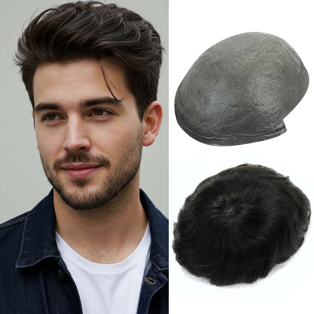 Comprar Perucas Peruca Masculina Beeos 6″ – Sistema de Substituição com Pele Super Fina 0,06mm, 100% Cabelo Humano na Loja dos Cabelos – Entrega Rápida! Perucas Peruca Masculina Beeos 6″ – Sistema de Substituição com Pele Super Fina 0,06mm, 100% Cabelo Humano | Loja dos Cabelos