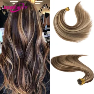 Extensões de cabelo Natural Extensão de Cabelo Humano 100% Natural com Queratina – Fita Reta Addbeauty para Mulheres | Loja dos Cabelos