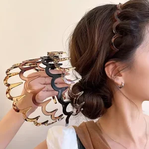 Bolsas e acessórios Pente de Cabelo Feminino Coreano Antiderrapante em U – Acessório de Cabelo com Dentes Macios | Loja dos Cabelos