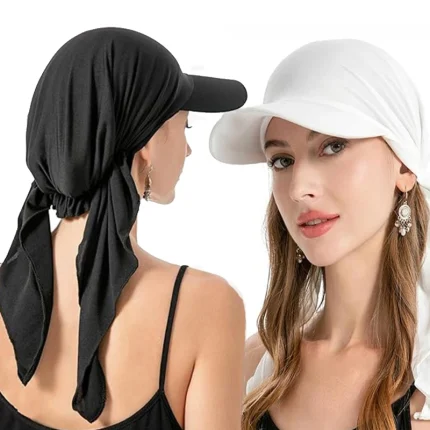 Bolsas e acessórios Boné Hijab Feminino Instantâneo Muçulmano – Turbante, Lenço e Chapéu Estilo Moderno | Loja dos Cabelos