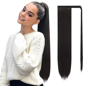Rabo de Cavalo Rabo de Cavalo Reto de Cabelo Humano Brasileiro 100% Natural – Envoltório com Cor Natural de 20 a 80 cm | Loja dos Cabelos