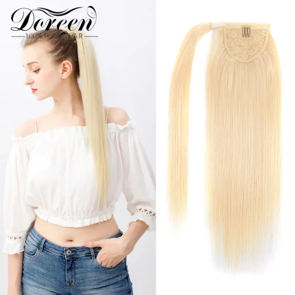 Rabo de Cavalo Rabo de Cavalo Longo em Cabelo Humano Europeu 100% Remy — Extensão Natural 14 a 26 Polegadas, 100g | Loja dos Cabelos