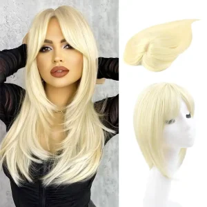 Perucas Topper Feminino em Cabelo 100% Humano – Aplique Natural com Prendedor para Cobertura e Volume | Loja dos Cabelos