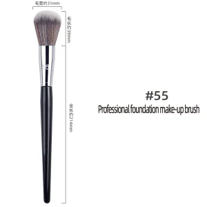 Cosméticos e outros produtos de beleza Pincel de Base Profissional Sephora 55 em Fibra Macia com Cabo de Madeira | Loja dos Cabelos