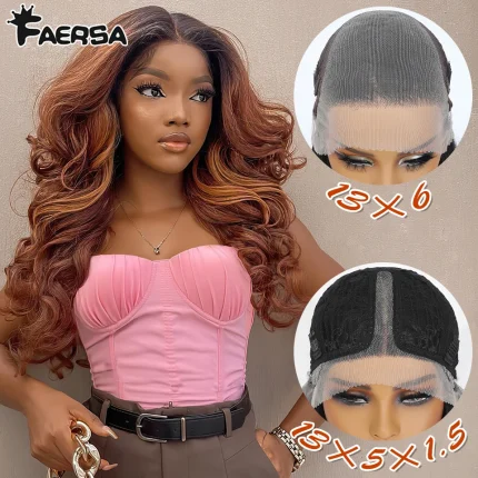 Perucas Peruca Sintética Encaracolada com Franja e Baby Hair Latisha 13×6 HD Pré-Arrancada para Mulheres | Loja dos Cabelos