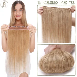 Extensões de cabelo Natural Extensão de Cabelo Humano Natural com Presilhas 40–60g, 10 a 24 Polegadas, 1 Peça para 3/4 da Cabeça | Loja dos Cabelos