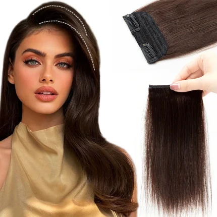 Extensões de cabelo Natural Extensão Invisível de Cabelo Humano Natural MRS HAIR com Grampo Sem Costura para Volume Superior e Lateral – 10 a 30 cm Cor 02 | Loja dos Cabelos