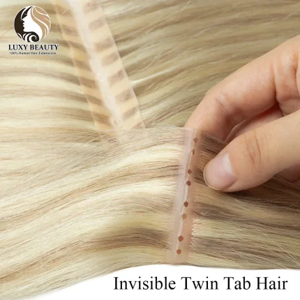 Extensões de cabelo Natural Extensões de Cabelo Humano Loiro Invisível 613 – Trama Reta de Alta Qualidade | Loja dos Cabelos