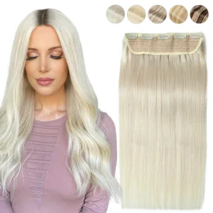 Extensões de cabelo Natural Extensão de Cabelo Humano Remy MRS HAIR Loiro com Presilha Tic Tac – 100g 22 Polegadas Volume Natural | Loja dos Cabelos