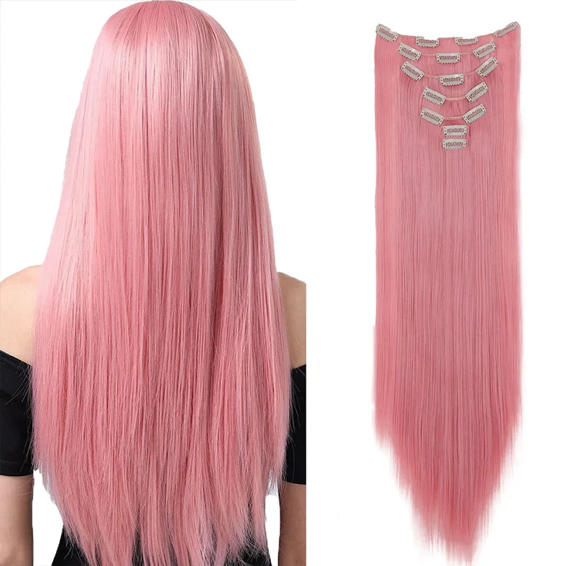 Comprar Extensões de cabelo Sintético Extensão de Cabelo Sintético Longo Liso Rosa 60 cm com 7 Clipes para Uso Diário Feminino na Loja dos Cabelos – Entrega Rápida! Extensões de cabelo Sintético Extensão de Cabelo Sintético Longo Liso Rosa 60 cm com 7 Clipes para Uso Diário Feminino | Loja dos Cabelos