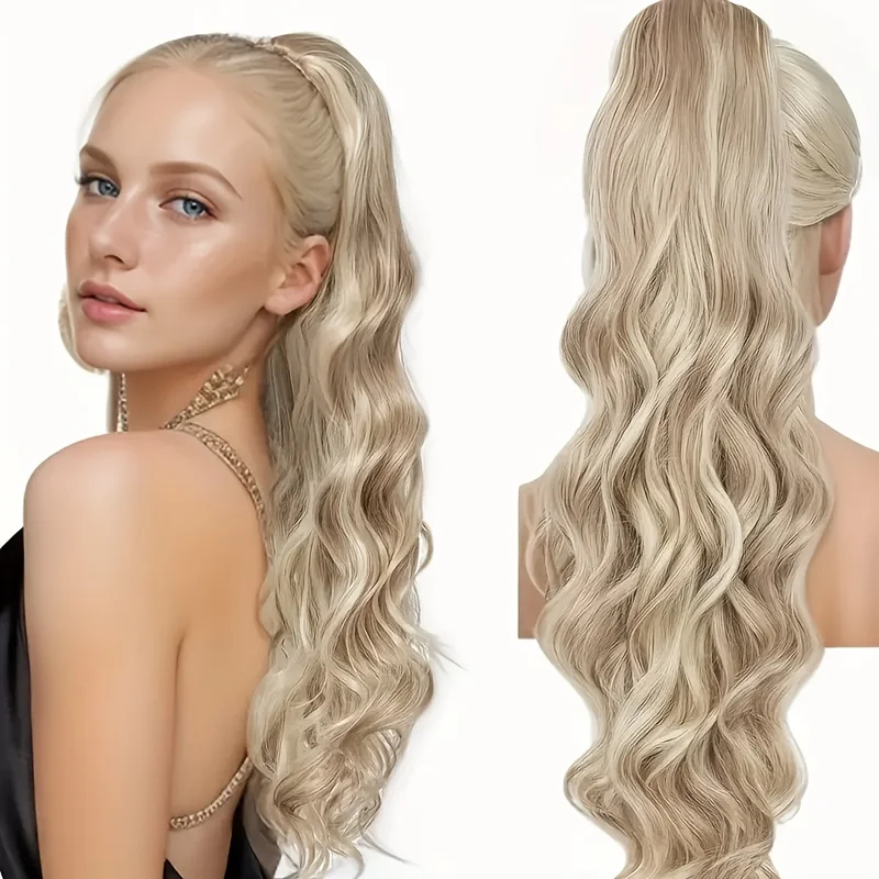 Comprar Extensões de cabelo Sintético Extensão de Cabelo Sintético Ondulado Longo 66 cm com Presilha, Rabo de Cavalo Loiro Feminino para Uso Diário e Festas na Loja dos Cabelos – Entrega Rápida! Extensões de cabelo Sintético Extensão de Cabelo Sintético Ondulado Longo 66 cm com Presilha, Rabo de Cavalo Loiro Feminino para Uso Diário e Festas | Loja dos Cabelos
