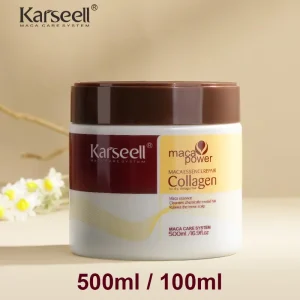 Cosméticos e outros produtos de beleza Máscara Capilar Karseell com Colágeno e Óleo de Argan, Tratamento Reparador para Cabelos Secos e Danificados, 100ml ou 500ml | Loja dos Cabelos