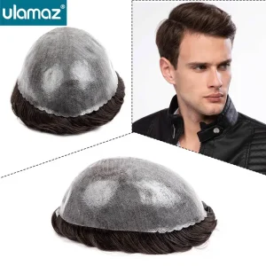 Perucas Prótese Capilar Masculina Indetectável em Pele PU Microskin com Cabelo Humano Injetado | Loja dos Cabelos