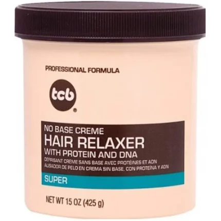 Cosméticos e outros produtos de beleza Creme Alisante Capilar TCB Hair Relaxer Super 425g (15 oz) | Loja dos Cabelos