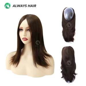Perucas Topper Capilar Polyskin Totalmente Injetado em Cabelo Humano Chinês Remy – 14 e 16 Polegadas para Mulheres | Loja dos Cabelos