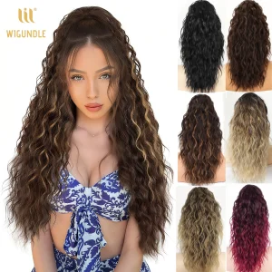 Rabo de Cavalo Rabo de Cavalo Sintético Longo Ondulado 18″ ou 30″ com Presilha Garra – Extensão de Cabelo Encaracolado Feminino, Volume Natural | Loja dos Cabelos