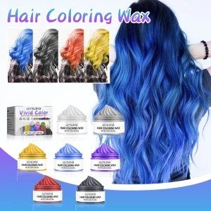 Cosméticos e outros produtos de beleza Cera Temporária Colorida para Cabelo (7 Cores) – Cobertura de Raiz e Fios Brancos, Efeito Instantâneo para Moda, Cosplay e Estilo DIY, Não Danifica os Fios | Loja dos Cabelos