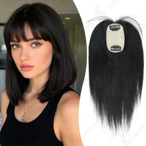 Perucas Topper Capilar 360° em Cabelo Humano Natural com Franja 3D – 20, 25, 30 e 35 cm para Uso Diário | Loja dos Cabelos