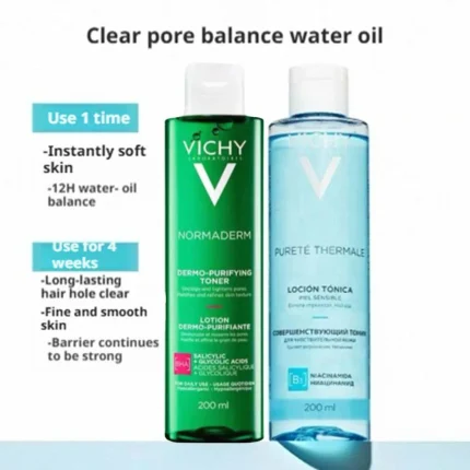 Cosméticos e outros produtos de beleza Vichy Tônico Facial BHA B3 200ml Hidratante e Refrescante de Limpeza Profunda | Loja dos Cabelos