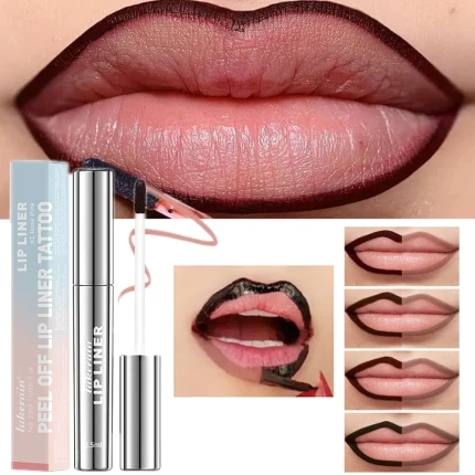 Cosméticos e outros produtos de beleza Delineador Labial Peel Off Impermeável Efeito Matte de Longa Duração com Tinta para Lábios Cor Marrom Contorno Labial | Loja dos Cabelos