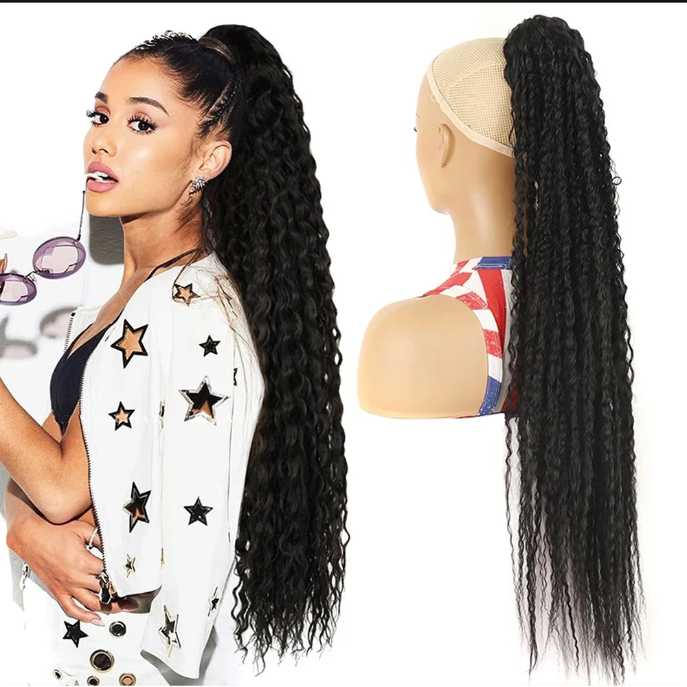 Comprar Rabo de Cavalo Extensão de Cabelo Sintético Afro Encaracolado 32 Polegadas com Cordão – Rabo de Cavalo Longo Estilo Kinky para Mulheres na Loja dos Cabelos – Entrega Rápida! Rabo de Cavalo Extensão de Cabelo Sintético Afro Encaracolado 32 Polegadas com Cordão – Rabo de Cavalo Longo Estilo Kinky para Mulheres | Loja dos Cabelos