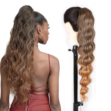 Rabo de Cavalo Rabo de Cavalo Sintético Julilanna em Fibra Kanekalon Futura – Extensão de Cabelo Ondulado Ocean Wave e Liso Brasileiro | Loja dos Cabelos