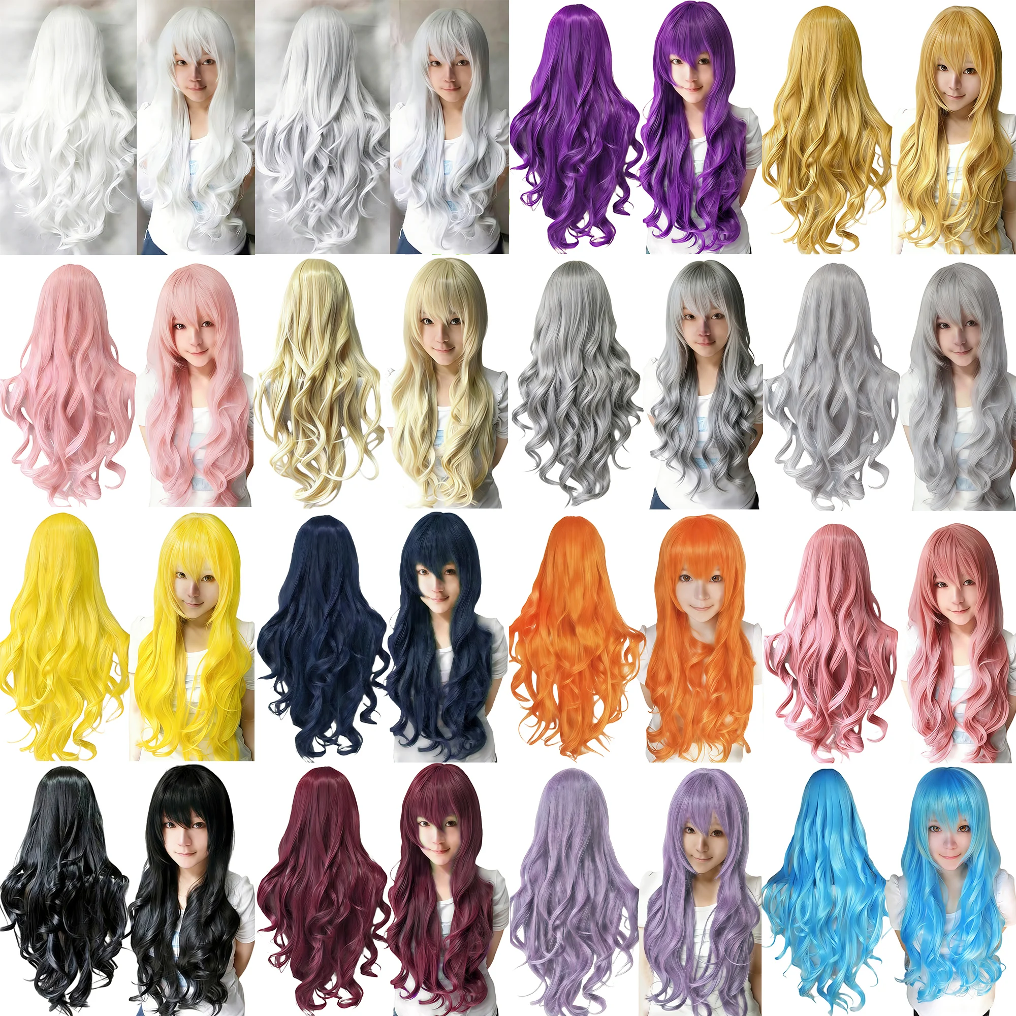 Comprar Perucas Peruca Longa de Cabelo Sintético para Cosplay com Franja – Estilo Lolita Cacheado nas Cores Branco, Roxo, Cinza ou Preto com Rosa para Mulheres na Loja dos Cabelos – Entrega Rápida! Perucas Peruca Longa de Cabelo Sintético para Cosplay com Franja – Estilo Lolita Cacheado nas Cores Branco, Roxo, Cinza ou Preto com Rosa para Mulheres | Loja dos Cabelos