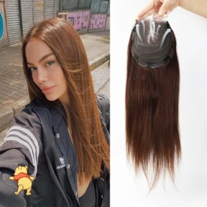 Perucas Prótese Capilar de Topo em Cabelo Humano com Base de Renda Invisível e Presilhas para Calvície Feminina | Loja dos Cabelos