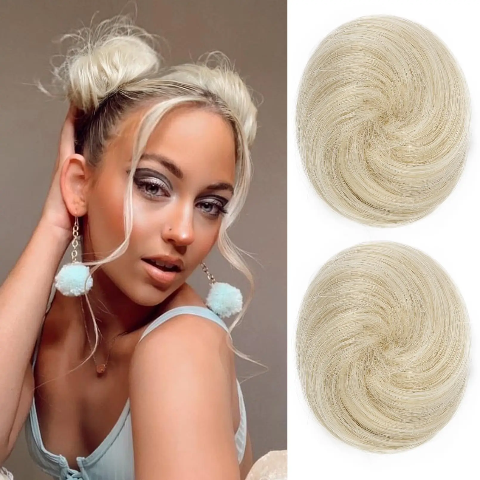 Comprar Extensões de cabelo Sintético Aplique de Coque Bagunçado Sintético Mini com Presilha de Garra Invisível para Penteado Donut Feminino na Loja dos Cabelos – Entrega Rápida! Extensões de cabelo Sintético Aplique de Coque Bagunçado Sintético Mini com Presilha de Garra Invisível para Penteado Donut Feminino | Loja dos Cabelos