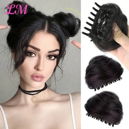 Extensões de cabelo Sintético Garra de Cabelo Encaracolado para Mulheres Resistente ao Calor – Tons Dourado, Branco e Cinza | Loja dos Cabelos