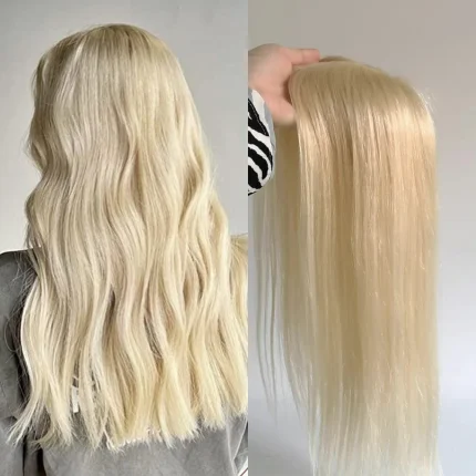 Perucas Topper Feminino de Cabelo Humano Remy Chinês 100% com Base Mono 6×5 – Feito à Mão com Cutícula Intacta | Loja dos Cabelos