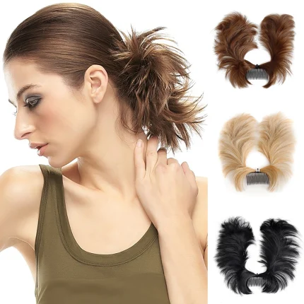 Extensões de cabelo Sintético Coque Postiço com Scrunchie para Cabelo Feminino – Rabo de Cavalo e Coque Bagunçado Sintético com Múltiplos Estilos | Loja dos Cabelos
