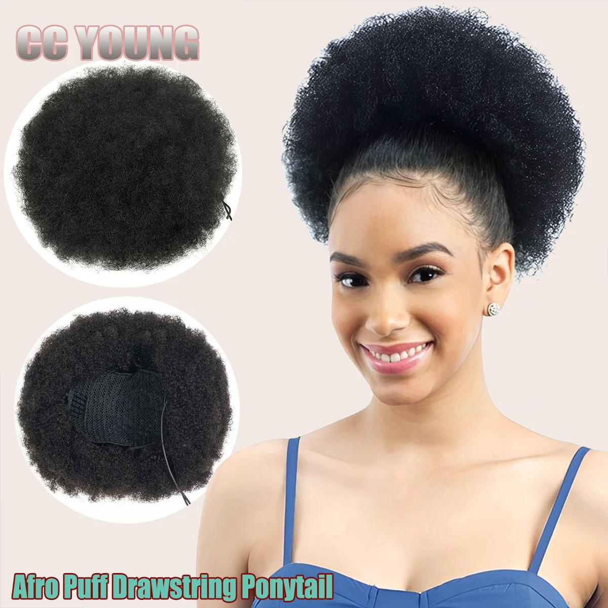 Cliente satisfeita com cabelo cacheado natural comprado