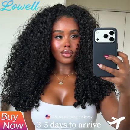 Perucas Peruca de Cabelo Humano Cacheado Birmanês 12A com Renda HD Transparente, Modelo Pixie Cacheado Lace Frontal Feminina | Loja dos Cabelos