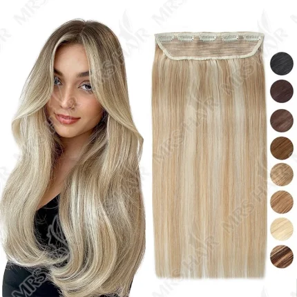 Extensões de cabelo Natural Aplique de Cabelo Humano Liso com Clipe para Alongamento e Volume 14 a 22 Polegadas | Loja dos Cabelos