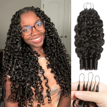 Cabelo Humano Cacheado Birmanês para Tranças Boho e Crochê – Viana do Castelo