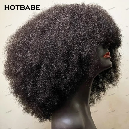 Peruca Cabelo Humano Afro Cacheado 400% HD Lace 13x6 – Braga