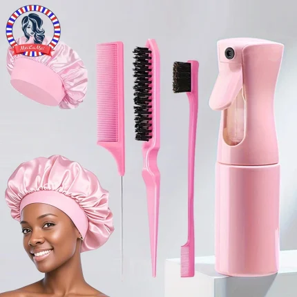 Kit para Penteado 5 Peças com Spray, Pente de Cauda e Escova – Covilhã