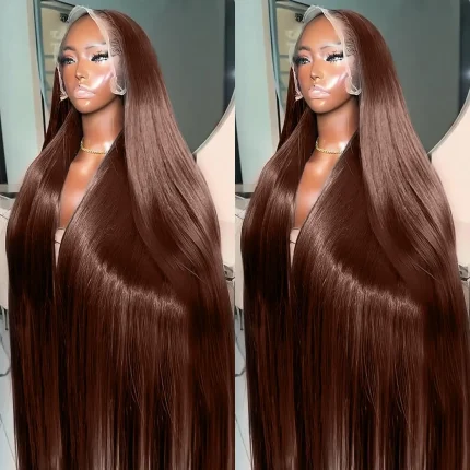 Peruca Cabelo Humano Indiana Virgem Marrom Chocolate Lace HD – Guimarães