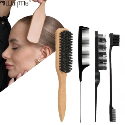Kit Profissional de Escovas com Cerdas de Javali Anti-Frizz – Fundão