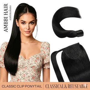 Rabo de Cavalo de Cabelo Humano Remy 100% Liso com Clipe Faro Loja dos Cabelos: Peruca Cabelo Natural, Extensões, Cosméticos e Beleza Loja de