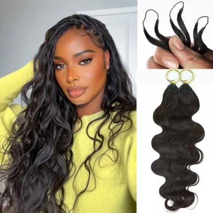 Extensão de Cabelo Humano Ondulado para Tranças Boho – Funchal