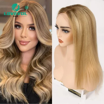 Topper de Cabelo Humano Virgem Liso Base de Seda em U 10x12 – Porto