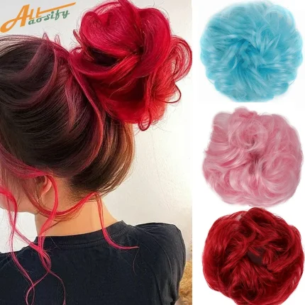 Coque de Cabelo Sintético Feminino Encaracolado com Elástico – Viseu