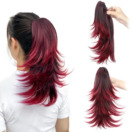 Rabo de Cavalo Cabelo Sintético Curto Cacheado 35 cm – Oeiras